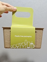 Boîte en pulpe moulée recyclée de haute qualité, écologique, emballage personnalisé, boîte cadeau pour les aliments des consommateurs