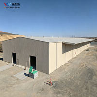 Almacén de Estructura de Acero Prefabricado Personalizado, Edificio de Acero de Gran Envergadura, Nave de Almacenamiento con Estructura Galvanizada Duradera, Nave Industrial