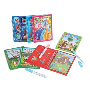 Libri ad Acquerello Riutilizzabili Senza Disordine, Giocattolo da Viaggio, Libro Silenzioso per Aereo, Tappetino Attività con Acqua - Product Image 1