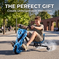 Kart électrique à trois roues pour drift, scooter électrique à drift, Crazy Cart XL électrique