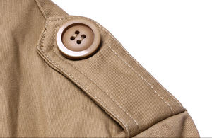 <span class=keywords><strong>Trench</strong></span> da <span class=keywords><strong>uomo</strong></span> con cintura aderente in cotone misto saia - Product Image 3