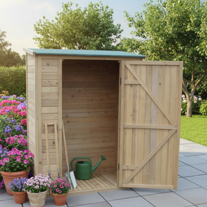 Caseta de Almacenamiento para Jardín SDGS002, Fácil de Montar, de Madera con Tratamiento Natural - Product Image 1