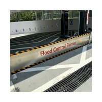 Barrière anti-inondation en acier inoxydable MinBin, système de protection contre les eaux de crue détachable et modulaire, robuste, pour garage, résistant à la rouille