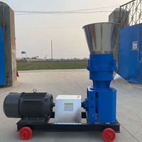 Nouvelle presse à granulés à matrice plate haute performance 100 kg/h, double alimentation électrique et diesel, pour usage agricole