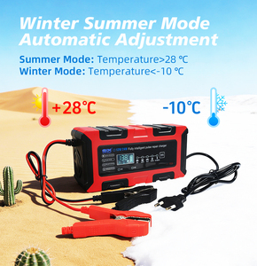 Chargeur de <span class=keywords><strong>batterie</strong></span> électrique intelligent 12V 0-10A 24V 0-5A 180W avec réparation par impulsions pour camion, <span class=keywords><strong>moto</strong></span> 4-200AH EU/US/UK/AU - Product Image 4
