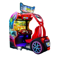 Machine de jeu d'arcade simulateur de course automobile de luxe CREATFUN CYS53, construction en métal et plastique, écran LCD 42 pouces, 1 joueur