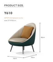 Chaise de bureau moderne ovale en cuir PU gris avec coussin intérieur et revêtement extérieur vert pour la maison, le bureau, la chambre, la salle à manger, le hall d'entrée et les salles de réception
