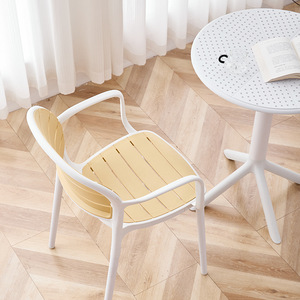 Comoda sedia da pranzo per <span class=keywords><strong>tessitura</strong></span> in plastica gamba KD con schienale per il tempo libero all'aperto e negoziazione per uso domestico - Product Image 3