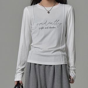Custom Made Women's Long Sleeve Basic Stretch Tops Solid Print Cotton Jersey for <strong>Fall</strong> Loungewear <strong>T</strong>-<strong>Shirt</strong> Breathable <strong>t</strong> <strong>Shirt</strong> - Product Image 1