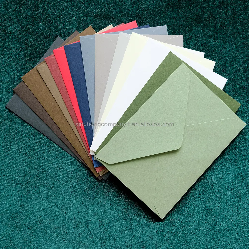 Aangepaste Bedankkaarten Wenskaarten Ansichtkaarten Gekleurde Papieren Enveloppen Voor Uitnodigingen