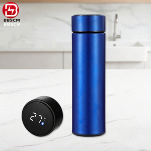 Bouteille d'eau intelligente thermos 500 ml <span class=keywords><strong>avec</strong></span> affichage de la température LED, gourde isotherme sous vide <span class=keywords><strong>avec</strong></span> <span class=keywords><strong>infuseur</strong></span> <span class=keywords><strong>à</strong></span> thé - Product Image 1