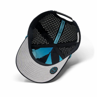 Casquette de golf en corde de haute qualité, imperméable, avec trous découpés au laser, perforée, style camionneur, avec logo en caoutchouc, pour la performance