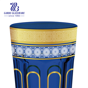 Nouvelle conception d'usine – Lot de 12 verres à thé marocains de luxe de 6 oz avec décalcomanie dorée personnalisée – Meilleures ventes – Ensemble de tasses à thé arabes - Product Image 4