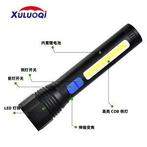 Linterna LED COB Recargable Rocky de Aleación de Aluminio, Impermeable, para Camping y Senderismo - Product Image 4
