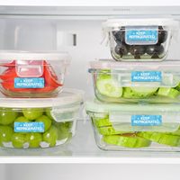 Étiquettes autocollantes personnalisées OEM pour congélateurs, stockage en vrac, résistantes à l'eau et aux basses températures