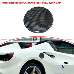 Pièces automobiles de style OEM, bouchon de réservoir de carburant en fibre de carbone sèche pour Ferrari 488, pièces de carrosserie - Product Image 4