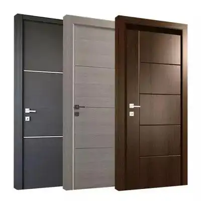 PHINO modern security design fire proof hotel solid luxury wood door