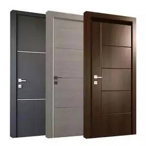 PHINO Modern Security Design Fire Proof Hotel Solid Luxury Wood Door