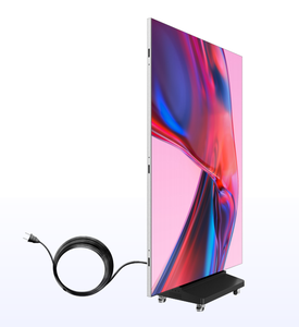 Écran publicitaire vidéo numérique LED portable à 3 volets, intérieur/extérieur, affichage couleur, facile à déplacer et à installer, animation, pour détaillants - Product Image 2