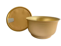 940 955 boîtes de bol en aluminium vides emballage facile à ouvrir avec couvercle à décoller/ouverture facile pour la nourriture de viande de soupe de crème glacée de nid d'oiseau
