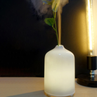 Humidificateur électrique d'aromathérapie en céramique 400ml diffuseur de parfum d'huile essentielle de table pour la maison et l'hôtel