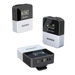 Micrófono de Solapa Dual Inalámbrico UHF Sistema W1 Compatible con Teléfono y <span class=keywords><strong>Facebook</strong></span> Live Micrófono de Alto Rendimiento - Product Image 1