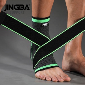 JINGBA Soporte de Tobillo Elástico al por Mayor, Manga de Compresión de Nylon Tejido con Correa, Soporte de Tobillo Transpirable - Product Image 2