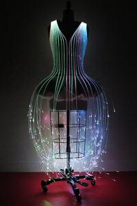 <span class=keywords><strong>Robe</strong></span> de <span class=keywords><strong>Cocktail</strong></span> en Fiber optique, tenue de <span class=keywords><strong>Cocktail</strong></span>, à la mode, RGB - Product Image 3