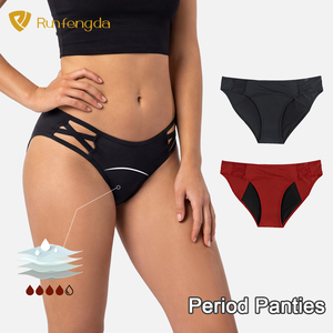 Braguitas Menstruales Sexys <span class=keywords><strong>con</strong></span> Logotipo Personalizado al por Mayor, Ropa Interior Femenina a Prueba de Fugas de 4 Capas, Ropa Interior Menstrual para Mujeres y Adolescentes - Product Image 1