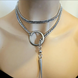 سلسلة الانزلاق ارتفاع المقود الوهق قلادة القلائد طوق التفاف قلادة نمط الحياة المجوهرات ، الأزواج المجوهرات - Product Image 4