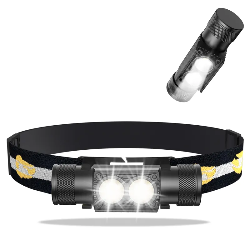 Powerful Rechargeable Work Head Light Flashlight Outdoor Work Camping Fishing White Light Torch Head Light