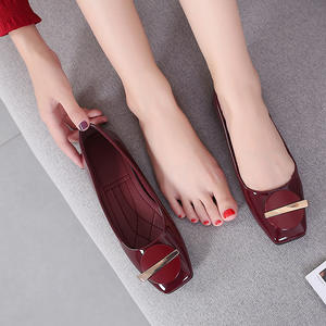 מסיבת נשים נוחות ללבוש נעליים שטוחות מהודרת נעליים נשים שמלות אופנה נעלי עור רך - Product Image 2