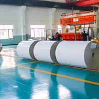 White Cardboard Paper Gc2 230gsm C1s Ivory Board Cardboard Paper Flat Cardboard Jumbo Roll