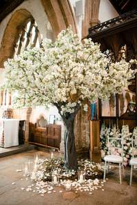 Fabricant d'arbres artificiels pour mariages, hôtels, décoration intérieure et extérieure, cerisier blanc artificiel, arbre à fleurs de cerisier artificiel - Product Image 3