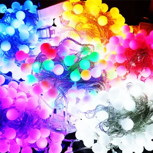 Bal String Licht Ip65 Waterdichte Decoratie Licht Aangepaste Multi Color Led 10M Pvc Kleurdoos Kerst 60 Epistar Led Chip 62