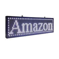 Letrero Publicitario LED Programable, Pantalla LED Interior con Mensajes Desplazables, Letrero Publicitario de Texto Blanco Montable en Pared