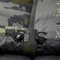 Manteau d'hiver matelassé épais à capuche pour homme, veste longue zippée unie décontractée