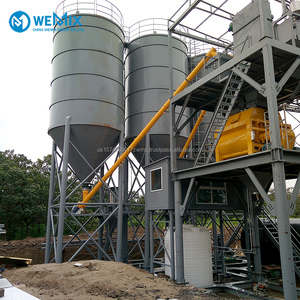 HZS120 m3/h Planta de hormigón Línea de producción de hormigón premezclado 120 metros cúbicos Estación de mezcla de hormigón nueva estacionaria - Product Image 1