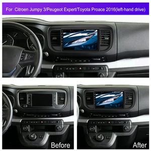 Podofo 9'' Kit de cadre et panneaux de tableau de bord pour Citroën Jumpy 3/Peugeot Expert/Toyota Proace 2016 avec Canbus Accessoires automobiles - Product Image 2