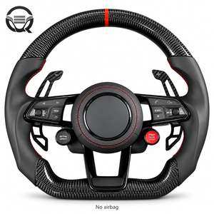 Volant en cuir personnalisé pour Audi A3 A4 A5 A6 A7 A8 Q3 Q5 Q7 Q8 TT R8 RS3 RS4 RS5 RS6 S3 S4 S5 S6 S7 - Product Image 1