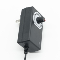 Adaptateur 3-12V 2A pour ventilateur de refroidissement, moteur de perceuse, avec réglage de vitesse, tension multiple, contrôle de luminosité variable, variateur de lumière, alimentation électrique