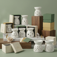 Aromatischer Keramik-Räucherstäbchenhalter & Teelicht-Lampe zur Schlafzimmerdekoration