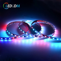 RGB светодиодные полосы Ws2811 60 светодиодов/м 12 В/24 В Dc пиксель SPI светодиодные полосы программы RGB/RGBW светодиодные полосы