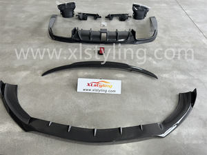 XLstyling voiture mise à niveau Facelift fibre de carbone <span class=keywords><strong>BRS</strong></span> lèvre avant diffuseur arrière Spoiler kit carrosserie pour W213 E63 17-20 Bodykit - Product Image 3