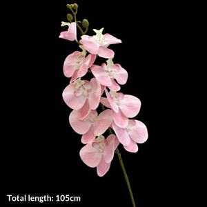 <span class=keywords><strong>Fleur</strong></span> artificielle d'orchidée Phalaenopsis en soie imprimée en 3D à 9 têtes pour la décoration de mariage et de la maison, simulation de film tactile, vente en gros - Product Image 6