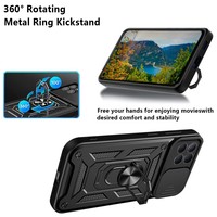 GSCASE Usine Vente en gros Coques de téléphone 360 Anneau métallique Hybrid Case Cover celulares Pour redmi xiaomi 13 pro plus