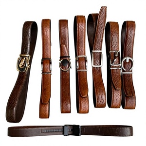 Ceintures en cuir véritable de buffle vintage, longueur personnalisée, boucle à ardillon, imperméables, durables, largeur 3,8 cm, pour homme - Product Image 2