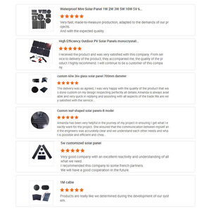 Custom Mini PCB Mono <strong>Solar</strong> <strong>Panel</strong> 5V 9V 12V 18V <strong>1W</strong> 2W 3W 5W 10W 20W <strong>Solar</strong> Power <strong>Panels</strong> For Garden Lights IoT Product CCTV Camera - Product Image 5