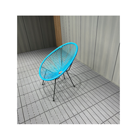 Chaise ovale pour patio et balcon tout temps en osier Sun Bistro Rattan Set Elegant Sofa for Apartment or Villa
