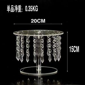 Nhà máy tùy chỉnh nhỏ vừa lớn Vòng rõ ràng hiển thị thực phẩm đứng cupcake đứng Acrylic bánh cưới đứng - Product Image 3